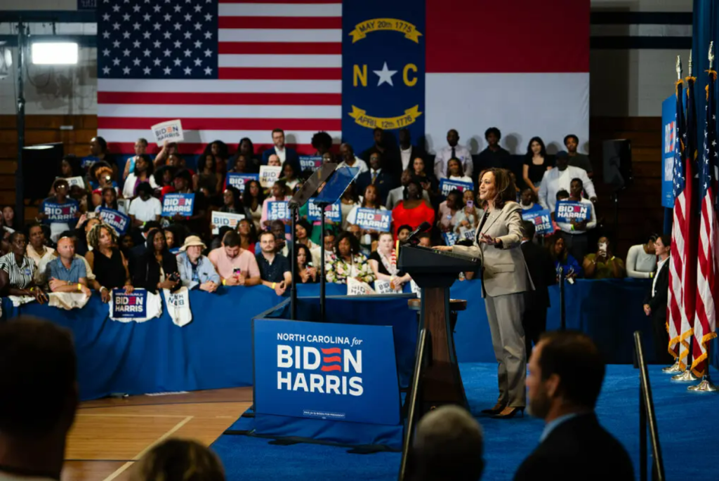 Kamala Harris in North Carolina