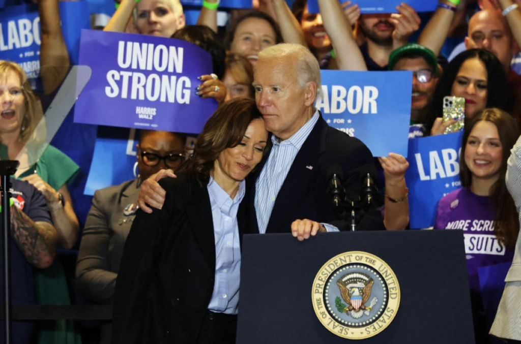 Kamala Harris and Joe Biden in Pennsylvania